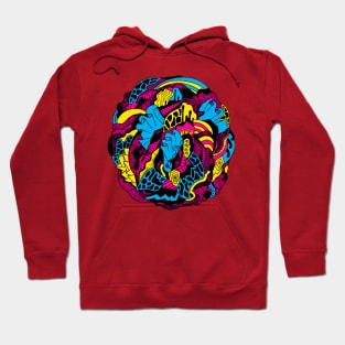 CMYK Abstract Wave of Thoughts No 1 Hoodie